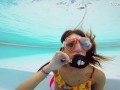 Katya Nakolkina with another girl in the pool