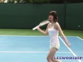 Asian Stepsisters Take a Tennis Break