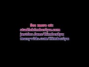 Ass hole swallows dildo and gapes wide