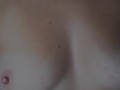 He massaged my small tits, close up video