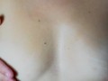 He massaged my small tits, close up video