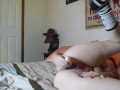 Sexy Stoner Milf, smoking and fucking her toy!