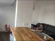 caught my stepdad masturbating and I did the same, anal masturbation and double penetration on the k