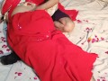 Desi cheating wife in red and white dress homemade HD PORNO XXX on porn hub hindi
