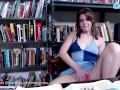 Camsoda - Teen Alex Kane masturbates in college library