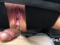 Cum and piss oozing out of stepmom's big cunt