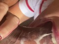Epic close up blow job Massive cumshot in mouth of HORNY ZOMBIE NURSE