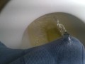 Pissing boxers on the toilet