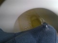 Pissing boxers on the toilet