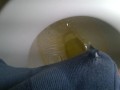 Pissing boxers on the toilet
