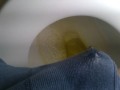 Pissing boxers on the toilet