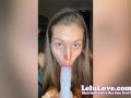 A whole lotta dildo sucking naughty talking & panty smelling JOI fun w/ ruined orgasm - Lelu Love