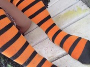 HAP-PEE HALLOWEEN! Soaking my Socks in Hot PISSSS