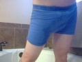 Being dirty at home piss filling up my boxers gets me rock hard.