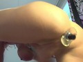 Massive REAL orgasm with big anal plug in my ass