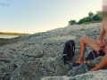 GENTLYPERV MEETS A PERVY GIRL ON A BEACH. During an exhibitionist day at the sea I find a cute woman