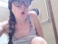 Wetting My Panties in the Outhouse