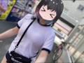 【Ｉカップ変態巨乳女子大生とうふ】ノーブラランニング巨乳体操着とブルマでおもちゃ装着💖して原宿の人混みを疾走してみたら、人が多すぎてまさかの結末に…