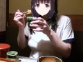 【Ｉカップ変態女子大生とうふ】ブルマに体操着で突入！その後居酒屋でブルマも体操着も脱いで食事中してたら店員が・・・❗❓