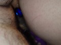 Sexy pregnant BBW wife creampied by hubby's friend with butt plug in