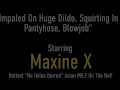 Office Slut Maxine X Cums In A Pantyhose Solo And Gives BJ!