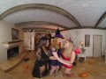 Halloween Orgy With  Violet Starr, Anna Claire Clouds and Maya Kendrick