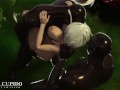 [Blacked] 2B Night Park Double Penetration [Grand Cupido]( Nier Automata )