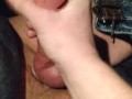 Wife gvs hubby handjob while driving highway