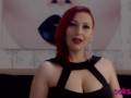 Redhead lady smoking on webcam