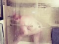 redhead BBW Shower vision