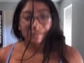 MILF Big tit YouTuber running boob bounce mommy’s tit 