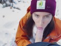 Longtime girlfriend agreed to give a blowjob on top of a mountain with a breathtaking view