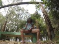 Pussy flash - A stranger caught me masturbating in the park and help me multiple orgasms MissCreamy
