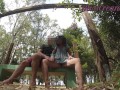 Pussy flash - A stranger caught me masturbating in the park and help me multiple orgasms MissCreamy