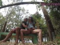 Pussy flash - A stranger caught me masturbating in the park and help me multiple orgasms MissCreamy