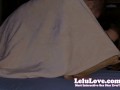 Couple fucks next to roommate you watch she cums & orgasms & behind the scenes bloopers - Lelu Love