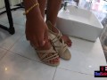 Pedicure for the Asian teen girlfriend and a footjob by her afterwards