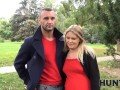 HUNT4K. Loser hubby watches how his pregnant wife gets nailed by stranger