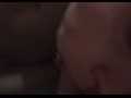 Messy redhead blowjob and swallow 