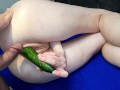 How to Stop Being VeganPornStar with Cucumber? Let Him Fuck My Ass with a Thick Cock