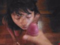 Cute Asian enjoys big facial load!