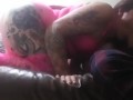 Hot pink hotwife blowing clouds and bwc.  pawg