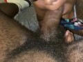 EBONY NEIGHBOR COMES THROUGH FOR SUGAR BUT STAYS WITH CHOCOLATE DICK IN HER MOUTH!!!!!
