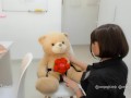 SAM samsung virtual cosplay assistant big ass girl in tight jeans pants fucking with her teddy bear