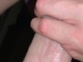 Blonde Dreadlock girl EXTREME close up blowjob