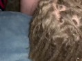 Blonde dreadlock girl blowjob and cum swallow