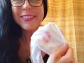 Nerdy Faery Sniffing and Stuffing Her Dirty Panties