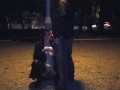 A submissive slut wife takes my piss in her mouth in a public park