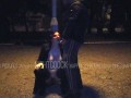 A submissive slut wife takes my piss in her mouth in a public park