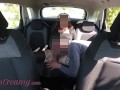 Dogging my wife in public car parking squirting and fucking an voyeur Caught by people - MissCreamy